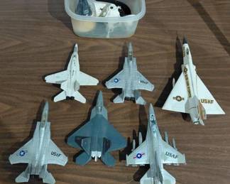 Just one lot of several - large toy collection in this sale jets airplaines cap guns and more
