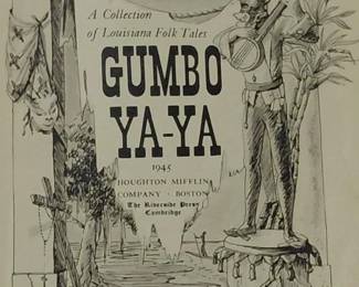 First Edition - creepy old voodoo book Gumbo Yaya halloween interest