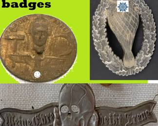 German military badges World War 2 era 1930s 1940s