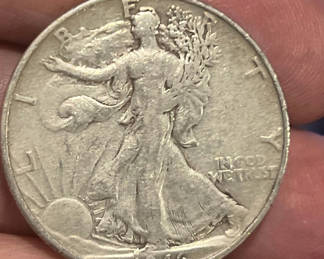 Lot 84: 1946 D. United States Liberty Walking Half Dollar Silver