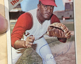 Lot 7: Topps Baseball Autographed Card 1966 Luis Tiant Red Sox Great