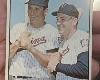 Lot 72: 1967 Topps, Baseball Card, Twin Terrors, Herman, Killebrew And Bob Alison