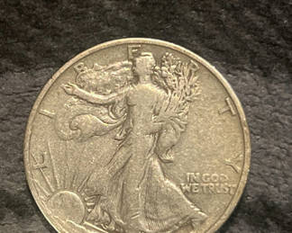 Lot 109: 1945-S San Francisco Walking Liberty 1/2 Dollar Silver US