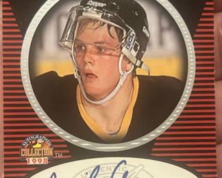 Lot 105: Dan Clearly 1998 Hockey COA Autograph Collection