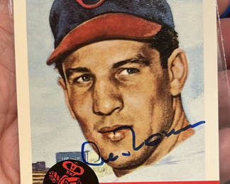 Lot 142: Al Rosen 1953 Topps Archives Autographed Baseball Card