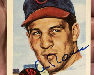 Lot 148: Al Rosen Autographed Baseball Card 1953 Topps Archives Cleveland Indians