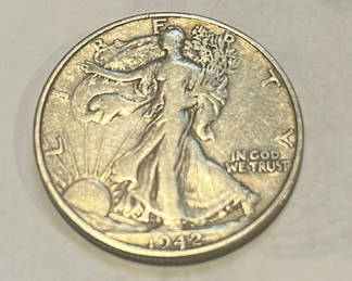 Lot 83: 1942 D Liberty Walking Us Silver Half Dollar
