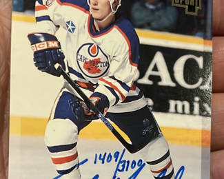 Lot 153: 1994 Todd Marchant Classi 4 Sports Autographed Hock Card With Coa