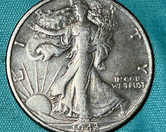 Lot 113: 1943-S US Walking Liberty Silver Half Dollar Vf