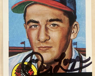 Lot 86: 1953 Topps Baseball Card John Logan Reprint Autograph