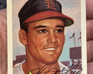 Lot 151: Stu Miller 1953 Topps Archives Autographed Baseball Card, St. Louis Cardinals