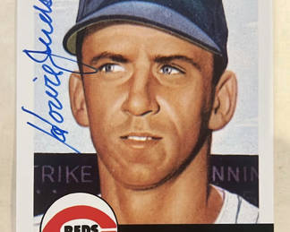 Lot 87: Topps Howie Judson 1953 Topps Reprint Autograph Baseball Card