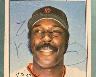 Lot 118: Willie McCovey HOF 1979 Autographed Topps Baseball Card COA Giants