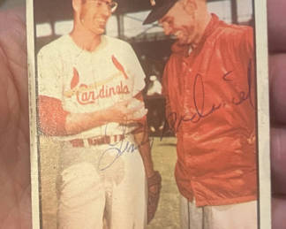 Lot 43: 1961 Topps Autographed Card Lindy McDaniel Coa St. Louis Cardinals