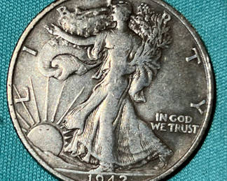 Lot 111: Silver Walking Liberty US Walking Liberty Half Dollar 1942-S