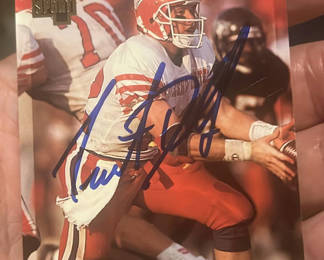 Lot 103: Trent Dilfer 1994 Four Sports Georgia Bulldogs Rookie Football Card Autographed