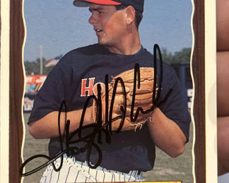 Lot 95: Sterling Hitchcock Autographed Pro Cards Minor League Greensboro Hornets Baseball Card
