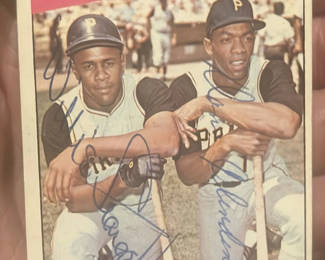 Lot 17: Willie Stargell Don Clenendon Topps Bucs Belters Autographed Cards With Coa