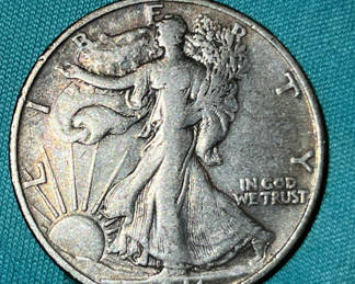 Lot 110: 1941 S US Walking Liberty Silver Half Dollar