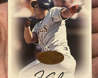 Lot 94: Tim Salmon Donruss Don Russ Certified Signiture Card Baseball
