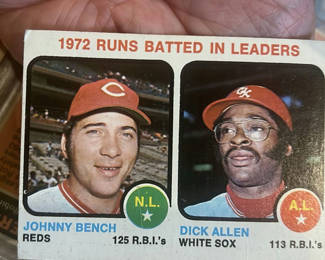 Lot 68: 1972 Topps, Rbi Leaders Baseball Card Johnny Bench