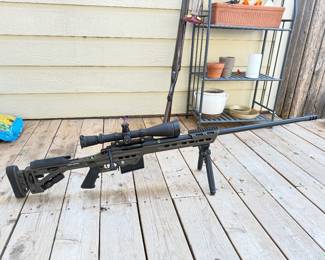 We’ll have variety of guns and ammo for sale. Including the following items;  Ithaca 12 gauge pump pre-1975, model 37R,  1910 double barrel shotgun Damascus barrel. 380 Sig Sauer. Custom 308 rifle With Burris Scope, . 6.5 X 20X Full Field 2 reticle focus, Leopold Mark 4 scope. 6.5 -20 x 50 ,Wilson Combat CQB elite with a 2 pound trigger pull. Hyde holster and four boxes of federal Hydro shocks 230 grain. Lapua 338, only been shot once, has original box, Sig Sauer P238 380 comes with original case. It has a holster and two magazines.
