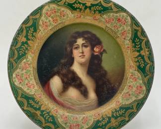 1905 Tin Anheuser Busch Malt Nutrine Portrait Plate