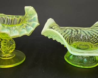 Vaseline Opalescent Uranium Glass