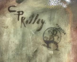 Hand Painted Artist Signed Cider Pitcher 