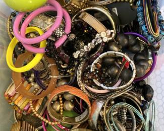 Tons of bracelets...