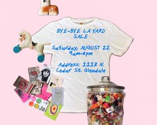 Bye-Bye LA Yard Sale Aug 22 Glendale, 9am-4pm