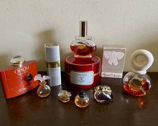 Perfume collection featuring YSV's Opium