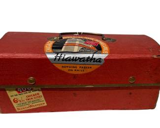 Vintage kids train themed art/pencil case