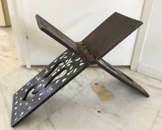 Book Stand w/Mother of Pearl Inlay