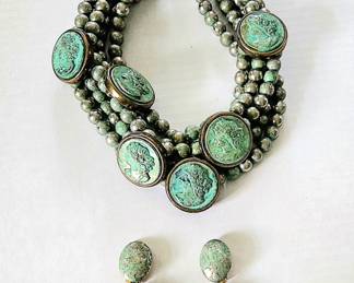 Turqoise Necklace & Earrings