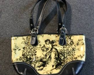 Isabella Fiore Toile Satchel Handbag