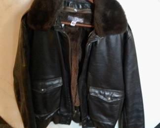 Vintage Men's "Club Elite"Leather  Bomber Jacket