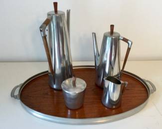 MCM Tea Coffet Sugar Creamer w/ Tray, Made in Holland