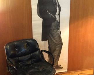 Knoll International Leather Desk Chair  on Casters
