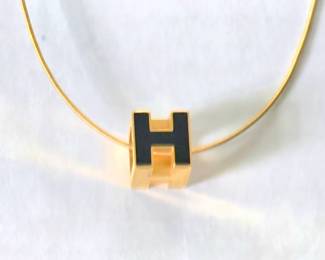 Hermes Block 'H' Necklace 