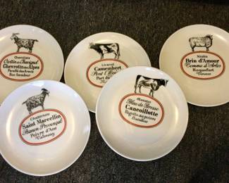 Porcelaine Paris Franc D'Auteuil Appetizer Plates
