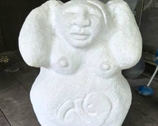 Stone Sculpture "Mother w/Child"