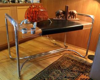 Plexiglass Desk by Fabio Lenci for Formes Nouvelles, Italy