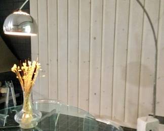 Marble Base Arc Floor Lamp