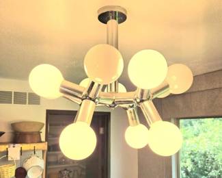 Amazing Vintage  Atomic Sputnic Ceiling Fixture by J.T. Kalmar 1970's