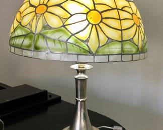 Capiz Table Lamp w/. 800 Silver Base
