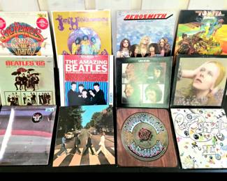 Lots of 1960's - 1980's Albums. Beatles, Jim Hendrix , The Wings, Aerosmith,  Led Zeppelin,  etc