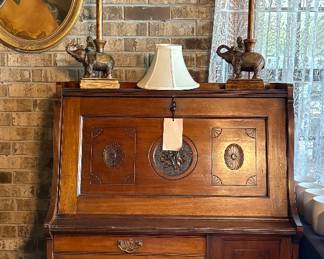 Secretaries Desk and Lamps