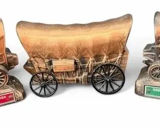Vintage Banthrico Covered Wagon Advertising Coin Banks