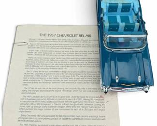 1957 Chevrolet Bel Air Convertible Model Car with Certificate
